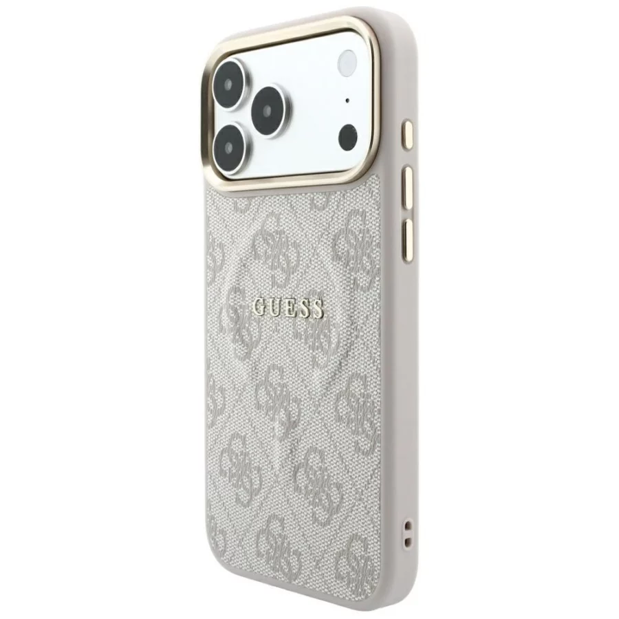 Etui Guess Embossed 4G Classic MagSafe na iPhone 17 Pro / 18 Pro - różowe