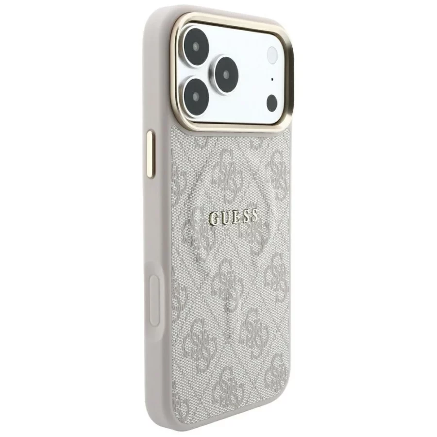 Etui Guess Embossed 4G Classic MagSafe na iPhone 17 Pro / 18 Pro - różowe