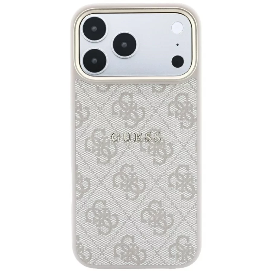 Etui Guess Embossed 4G Classic MagSafe na iPhone 17 Pro Max / 18 Pro Max - różowe