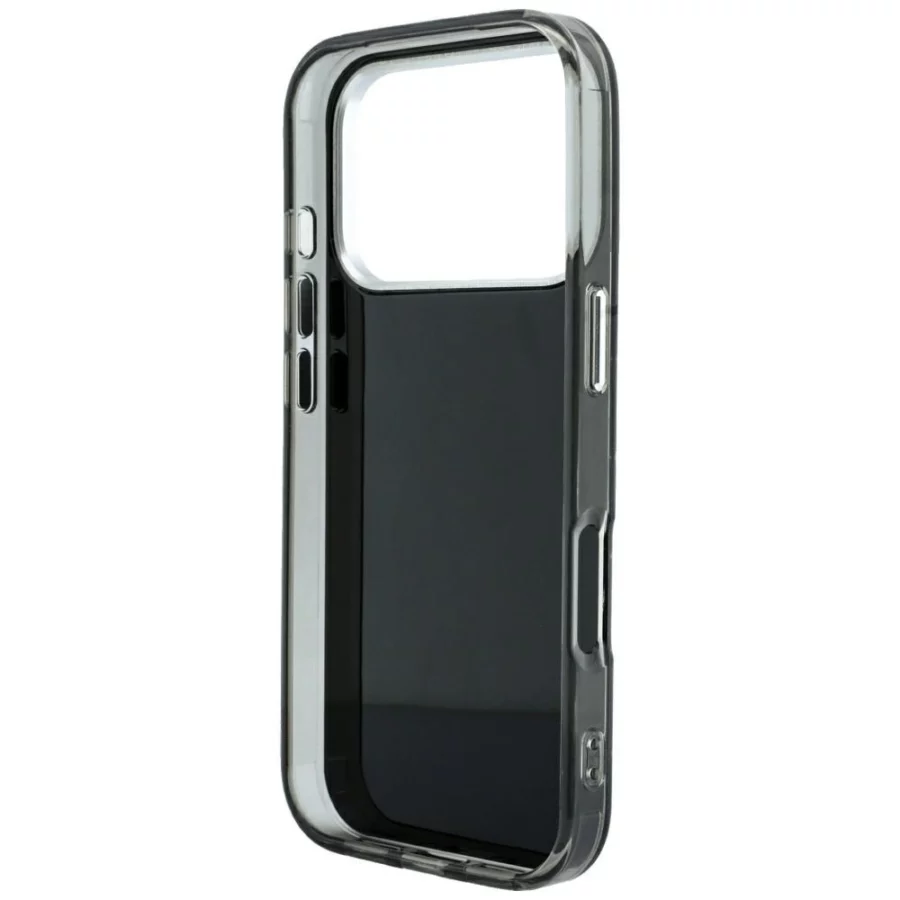 Etui Karl Lagerfeld IML Rhinestones Allover and Electroplated Logo na iPhone 17 Pro / 18 Pro  - czarne