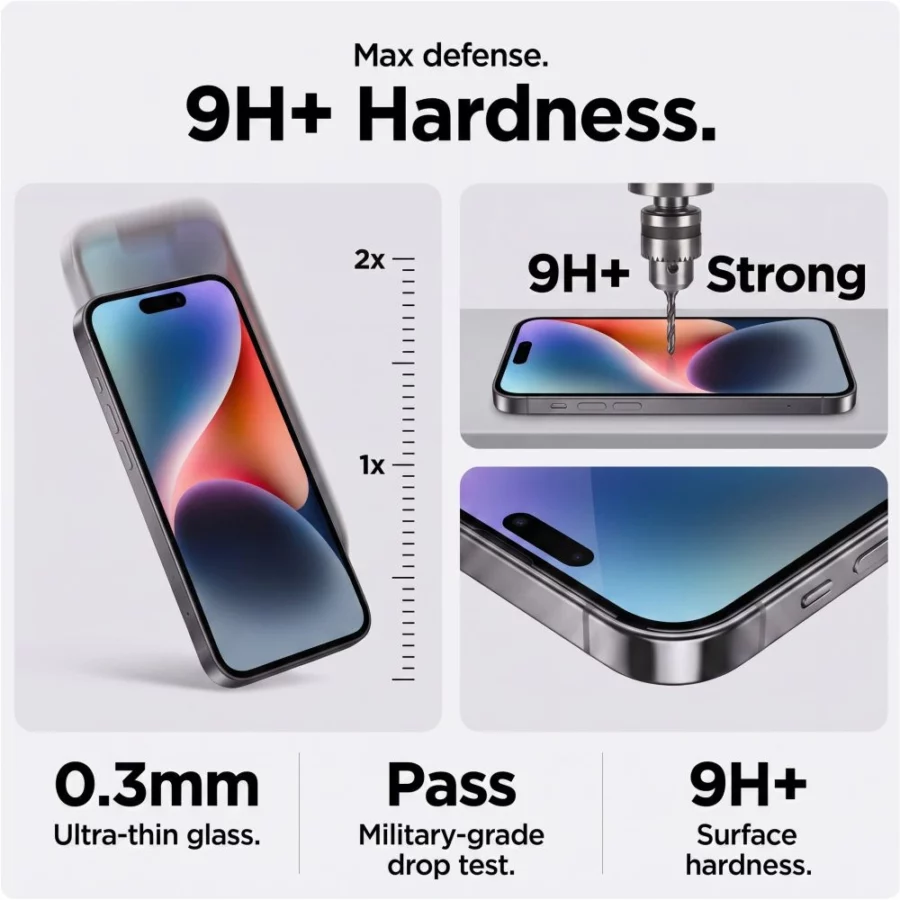Szkło hartowane Tech-Protect Glass SPY+ 2-Pack prywatyzujące na iPhone 18 Pro Max