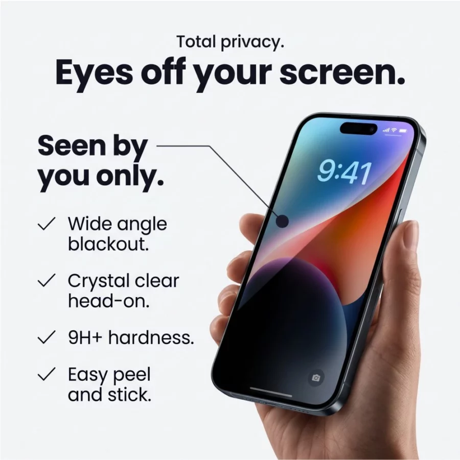 Szkło hartowane Tech-Protect Glass SPY+ 2-Pack prywatyzujące na iPhone 18 Pro Max
