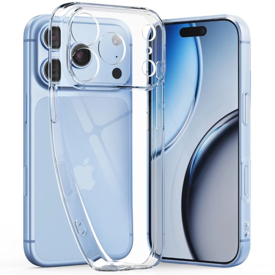 Etui Tech-Protect FlexAir + Szkło hartowane Tech-Protect Glass Fit+ 2-Pack na iPhone 18 Pro / 17 Pro - przezroczyste