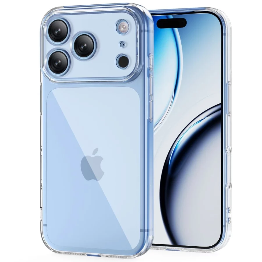 Etui Tech-Protect FlexAir + Szkło hartowane Tech-Protect Glass Fit+ 2-Pack na iPhone 18 Pro Max / 17 Pro Max - przezroczyste