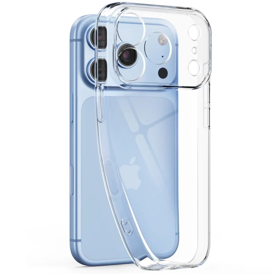 Etui Tech-Protect FlexAir + Szkło hartowane Tech-Protect Glass Fit+ 2-Pack na iPhone 18 Pro Max / 17 Pro Max - przezroczyste