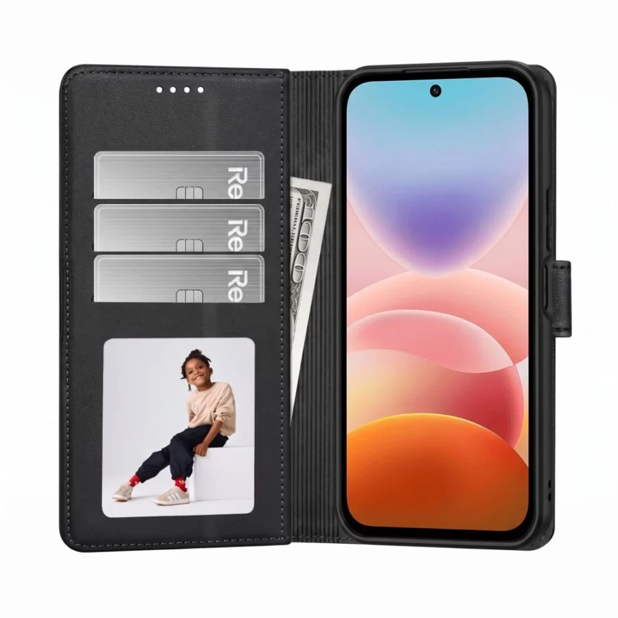 Etui Tech-Protect Wallet na Xiaomi Redmi 17G / 5G - czarne