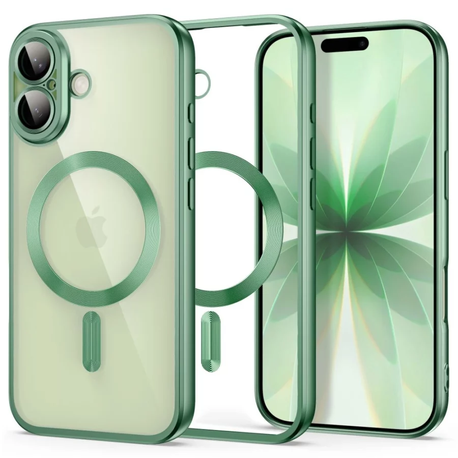 Etui Tech-Protect MagFlex na iPhone 17 - zielone matowe