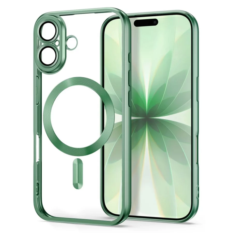 Etui Tech-Protect MagFlex na iPhone 17 - zielone matowe