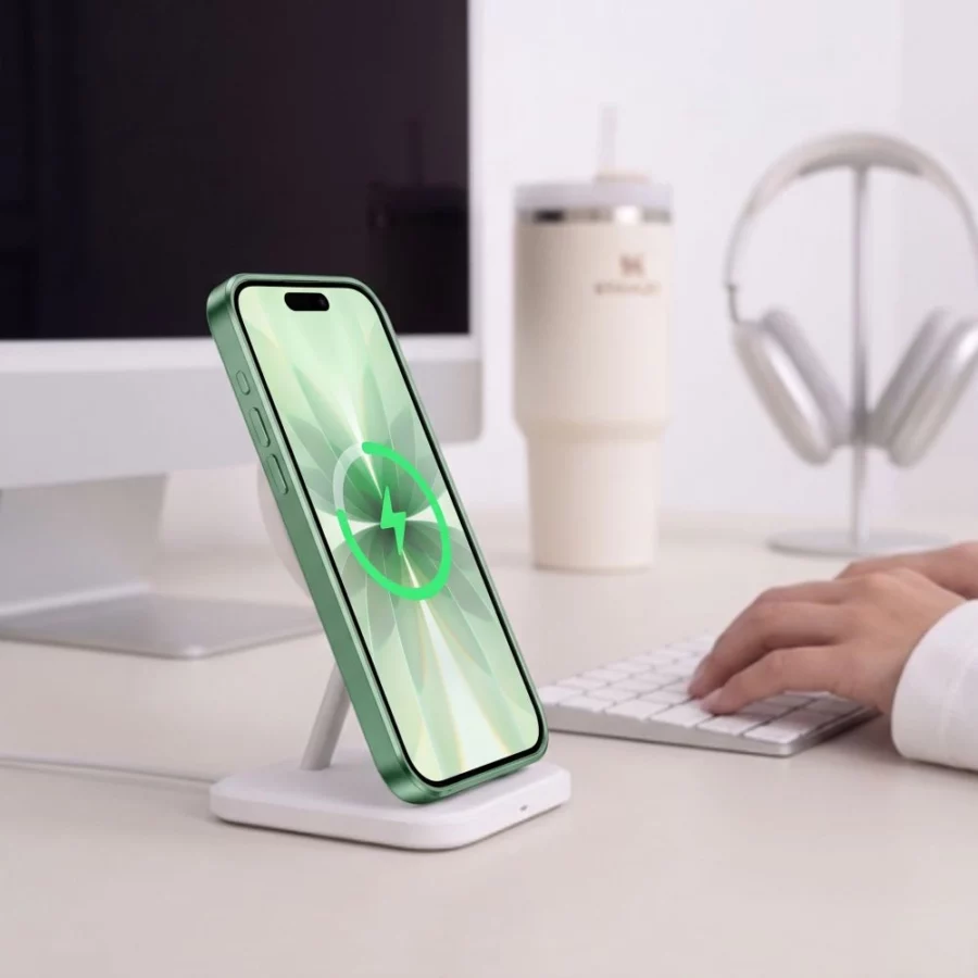 Etui Tech-Protect MagFlex na iPhone 17 - zielone matowe