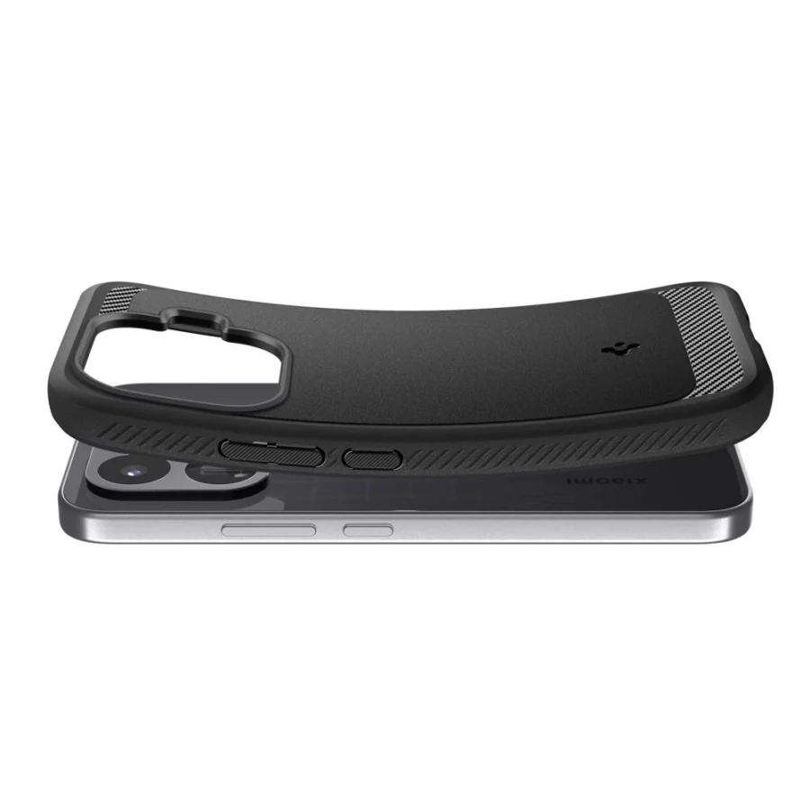 Etui Spigen Rugged Armor na Xiaomi 17T - czarne matowe