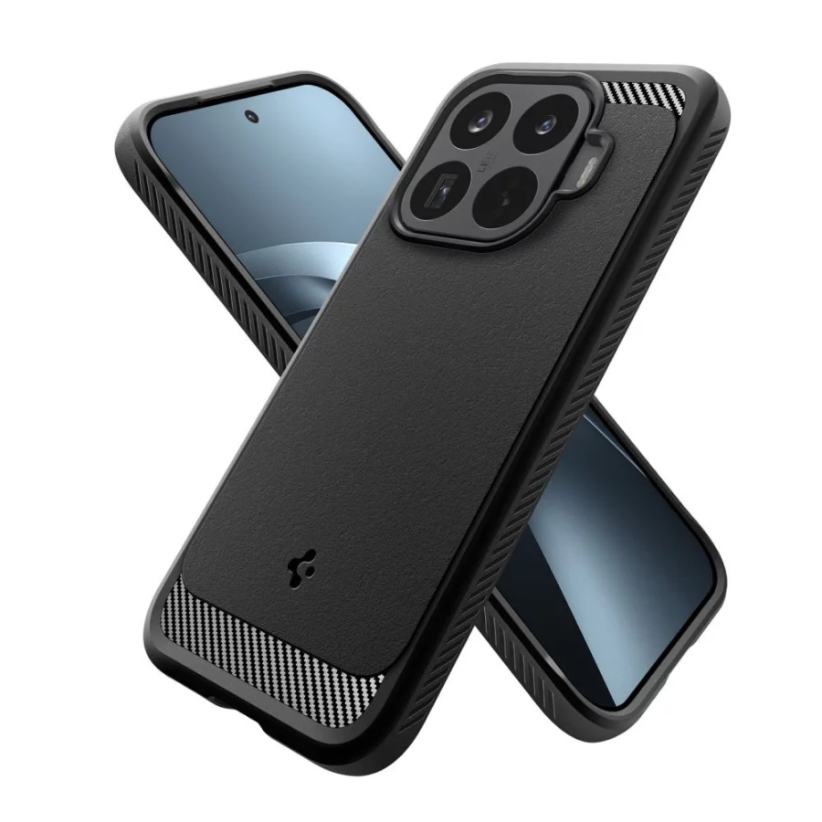 Etui Spigen Rugged Armor na Xiaomi 17T - czarne matowe