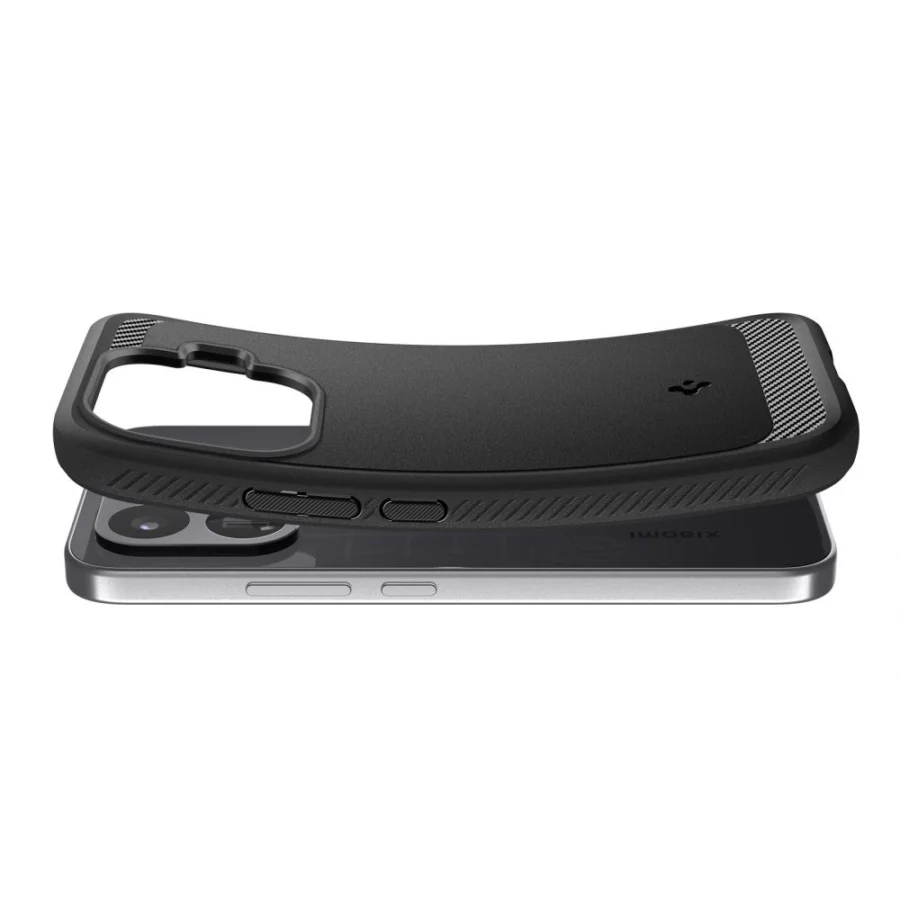 Etui Spigen Rugged Armor na Xiaomi 17T Pro - czarne matowe