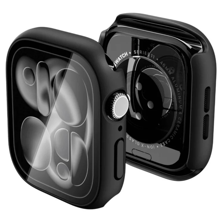 Etui Spigen Thin Fit 360 na Apple Watch 46 mm - czarne