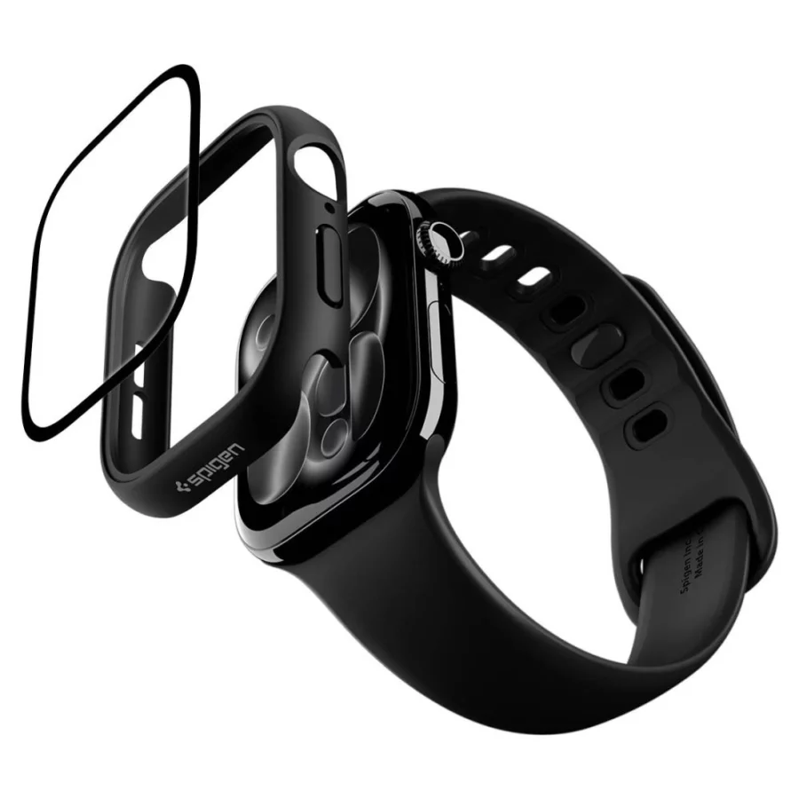 Etui Spigen Thin Fit 360 na Apple Watch 46 mm - czarne