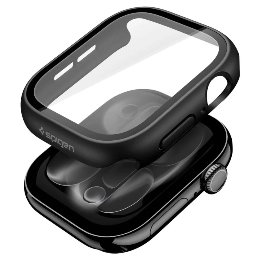 Etui Spigen Thin Fit 360 na Apple Watch 46 mm - czarne