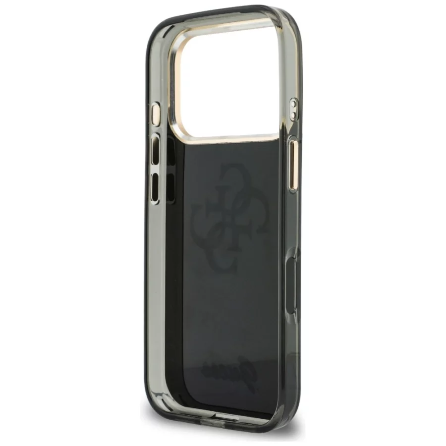 Etui Guess IML 4G Script Metal na iPhone 17 Pro / 18 Pro - czarne