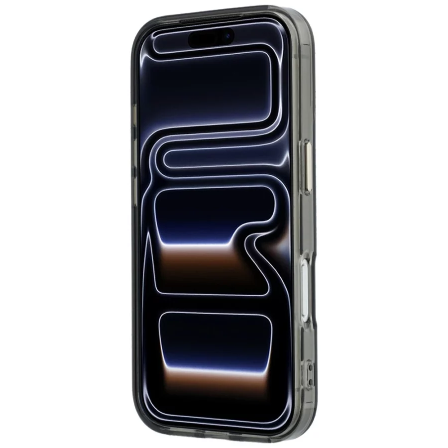 Etui Guess IML Ring Stand 360 Script Metal Logo MagSafe na iPhone 17 Pro Max / 18 Pro Max - czarne
