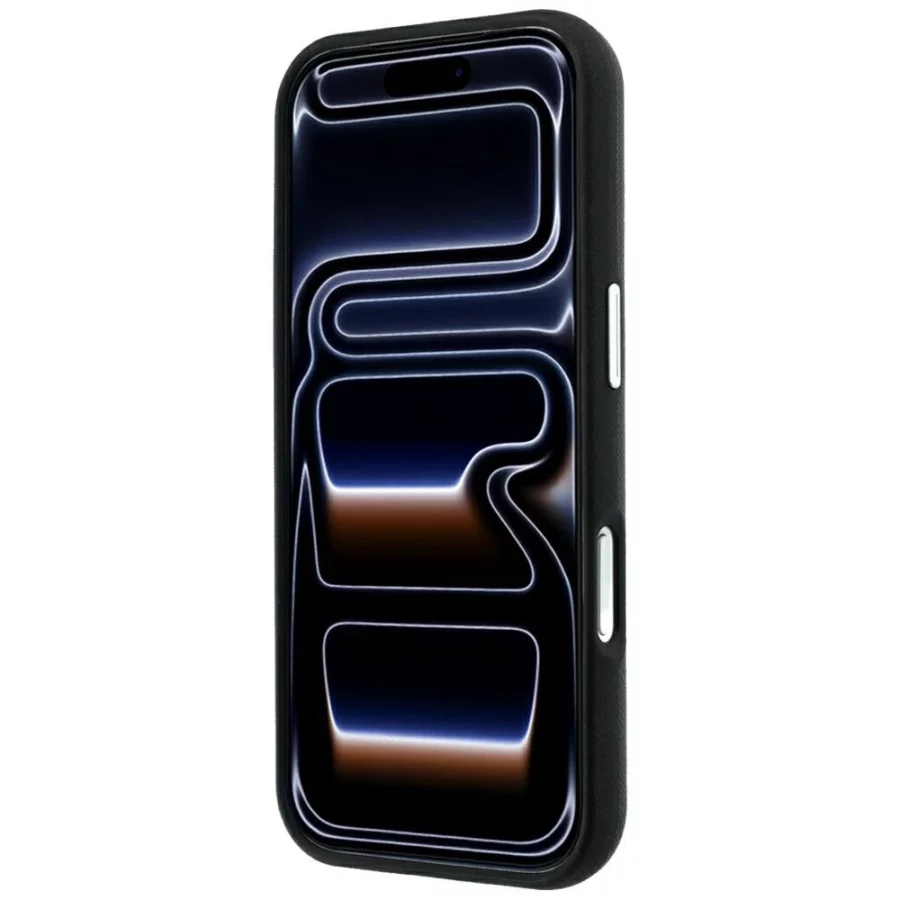 Etui Karl Lagerfeld Saffiano Small Script Metal Logo MagSafe na iPhone 17 Pro Max / 18 Pro Max - czarne