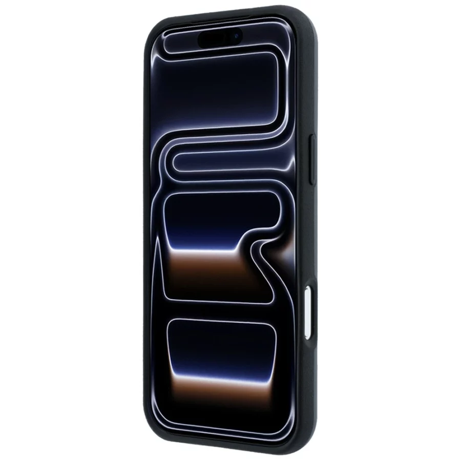 Etui Mercedes Leather 3D MagSafe na iPhone 18 Pro / 17 Pro - antracytowe