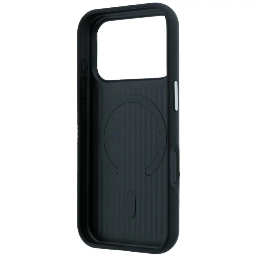 Etui Mercedes Leather Semi Wrap Iconic Line MagSafe na iPhone 18 Pro Max / 17 Pro Max - czarne