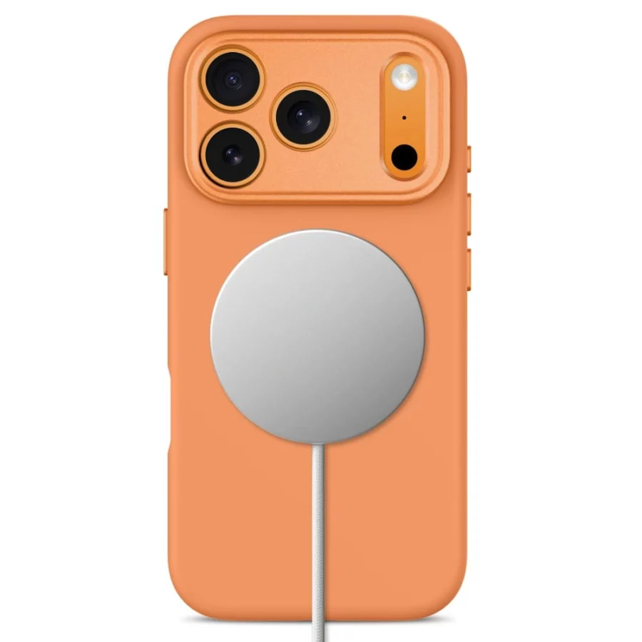 Etui Tech-Protect Uniq MagSafe CC na iPhone 18 Pro / 17 Pro - pomarańczowe