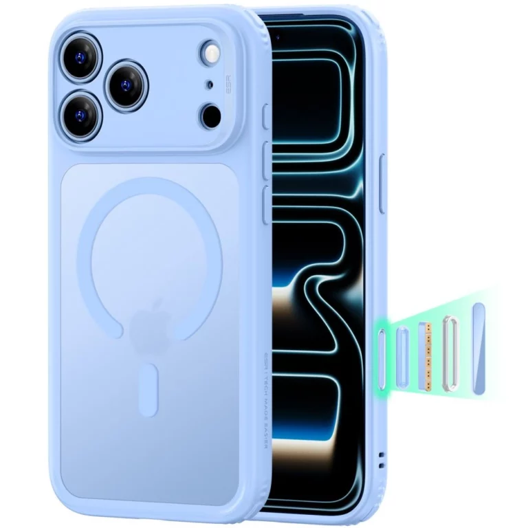 Etui ESR Classic Hybrid MagSafe na iPhone 18 Pro / 17 Pro - jasnoniebieskie