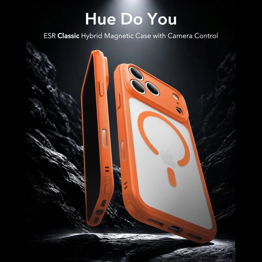 Etui ESR Classic Hybrid MagSafe na iPhone 18 Pro Max / 17 Pro Max - pomarańczowe