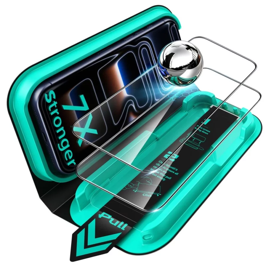 Szkło hartowane ESR UltraFit Armorite 2-Pack na iPhone 18 Pro Max / 17 Pro Max - czarne