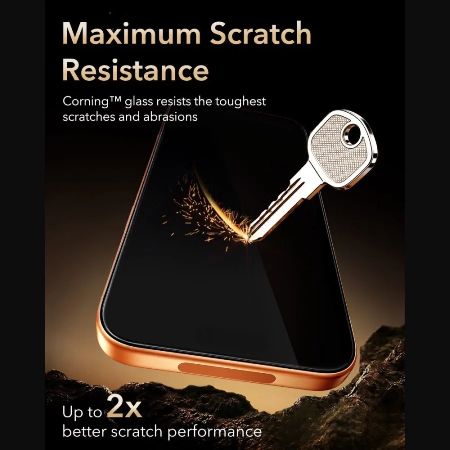 Szkło hartowane ESR UltraFit Armorite Pro na iPhone 18 Pro Max / 17 Pro Max - czarne