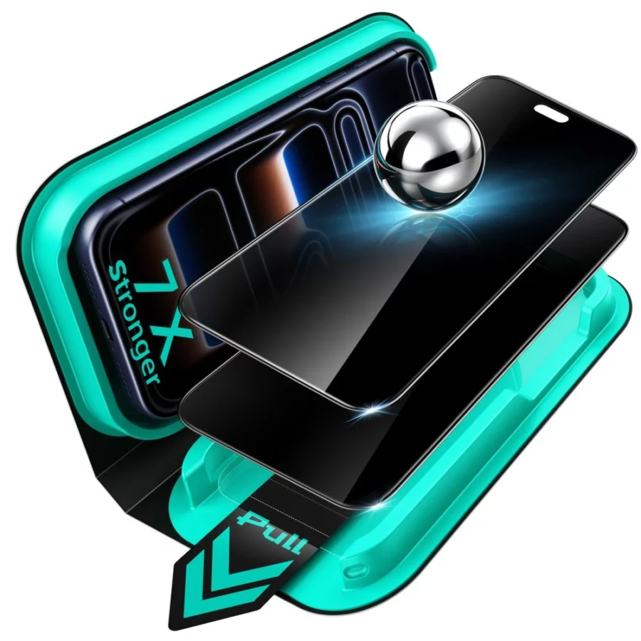 Szkło hartowane ESR UltraFit Armorite Privacy 2-Pack prywatyzujące na iPhone 18 Pro Max