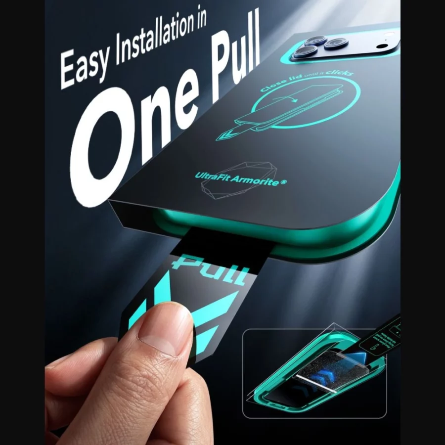 Szkło hartowane ESR UltraFit Armorite Privacy 2-Pack prywatyzujące na iPhone 18 Pro Max
