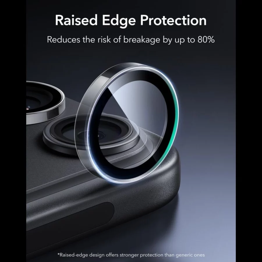 Szkło hartowane na aparat ESR Armorite Camera Protector na iPhone 18 Pro / 18 Pro Max - dark cherry