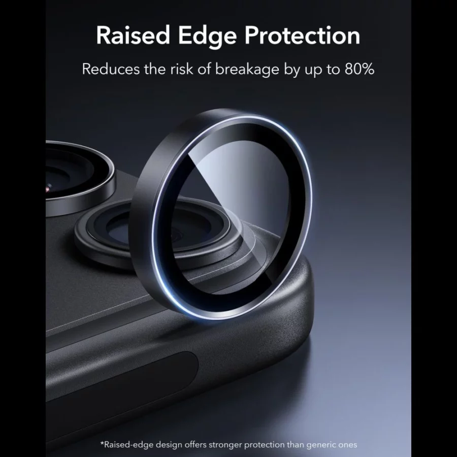 Szkło hartowane na aparat ESR Armorite Camera Protector 2-Pack na iPhone 18 Pro / 18 Pro Max - czarne