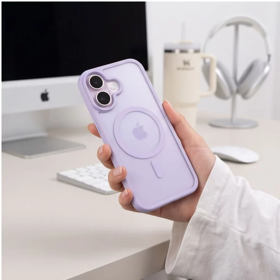 Etui Tech-Protect BasicMag MagSafe na iPhone 17 - liliowe matowe
