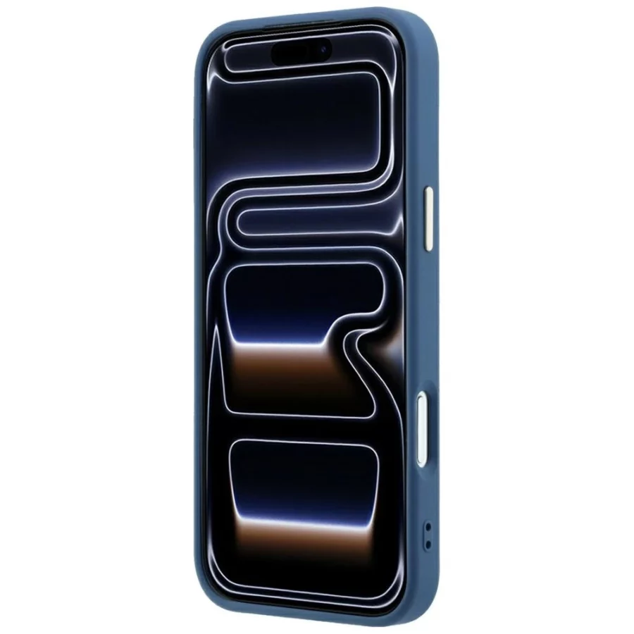 Etui Guess 4G & Big Resin Logo na iPhone 17 Pro / 18 Pro - jasnoniebieskie