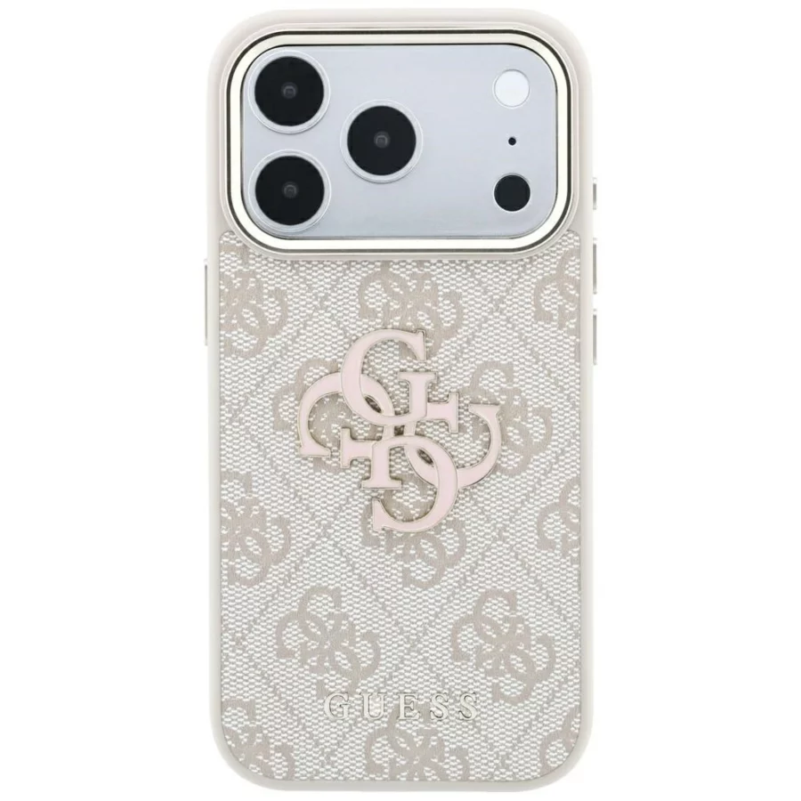 Etui Guess 4G & Big Resin Logo na iPhone 17 Pro Max / 18 Pro Max - różowe