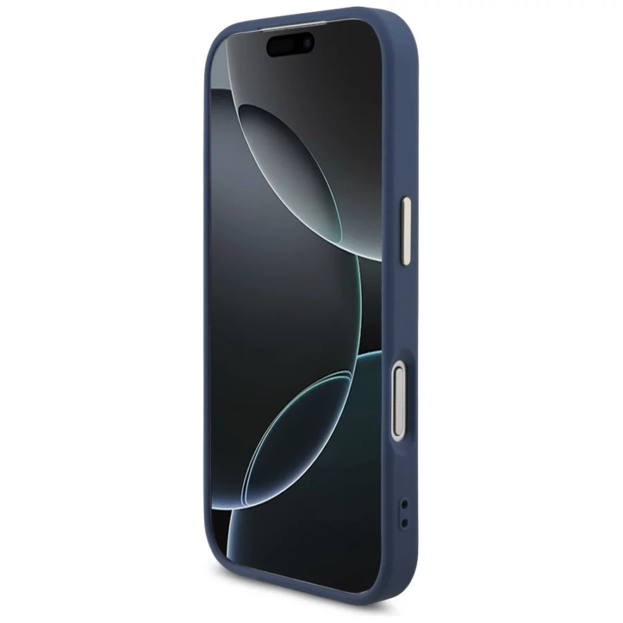 Etui Guess 4G Big 4G Classic Logo na iPhone 18 Pro / 17 Pro - niebiesko-złote