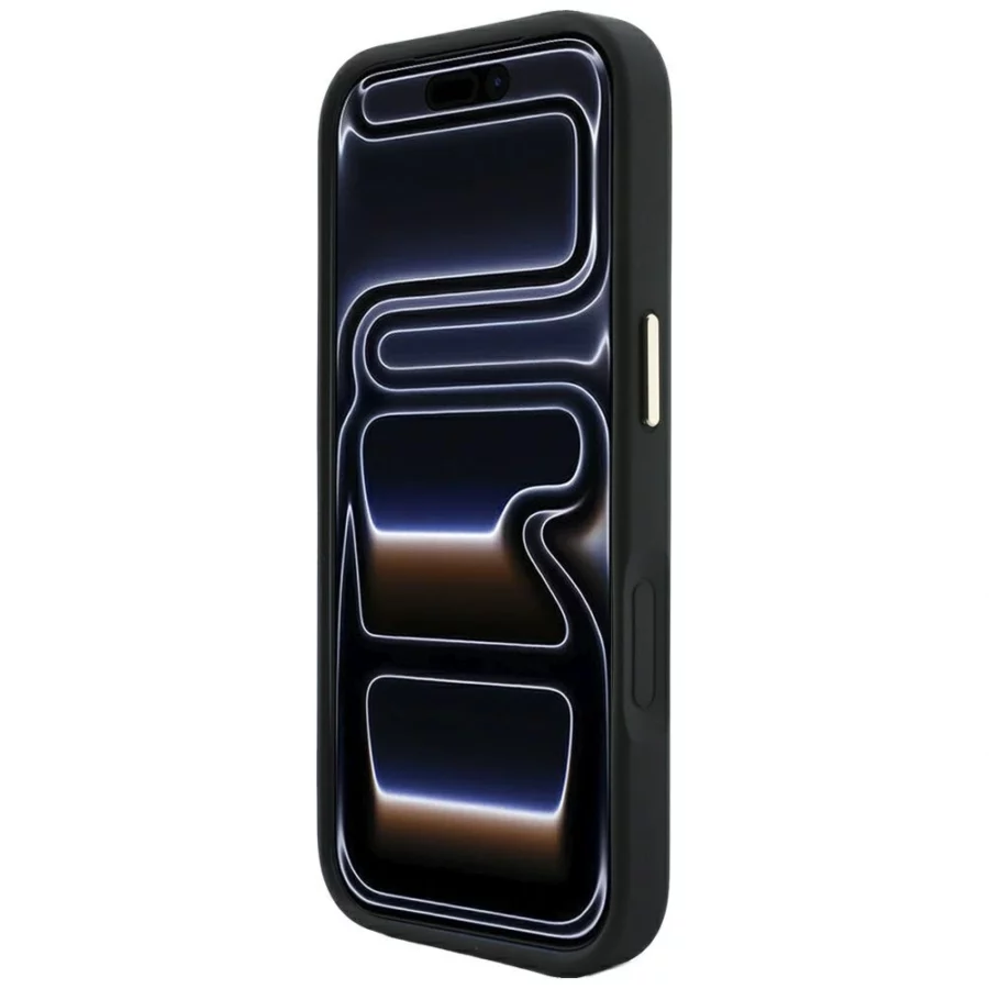 Etui Guess 4G with Stripe Round and Classic Logos MagSafe na iPhone 17 Pro / 18 Pro - czarne