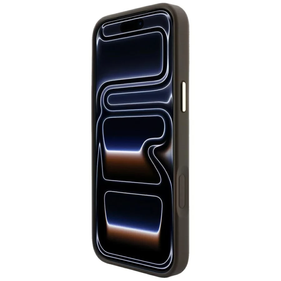 Etui Guess 4G with Stripe Round and Classic Logos MagSafe na iPhone 17 Pro Max / 18 Pro Max - brązowe