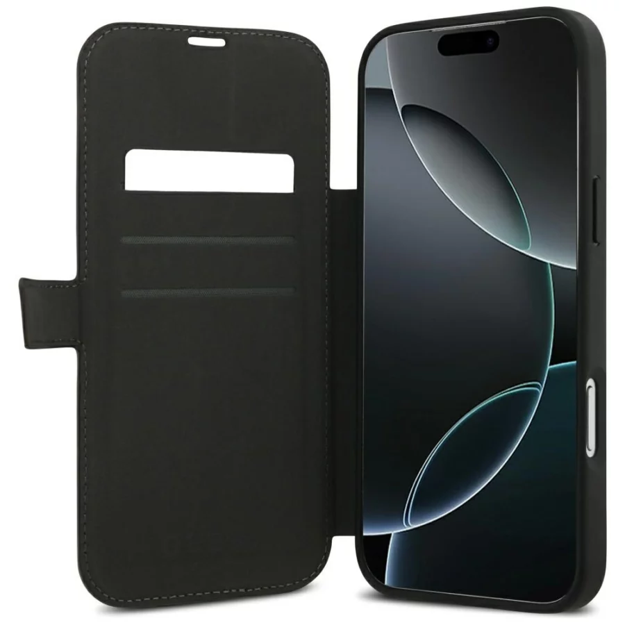 Etui Guess Book 4G Metal Logo na iPhone 18 Pro Max / 17 Pro Max - brązowe
