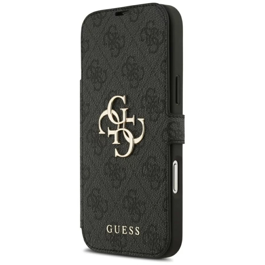 Etui Guess Book 4G Metal Logo na iPhone 18 Pro Max / 17 Pro Max - czarne