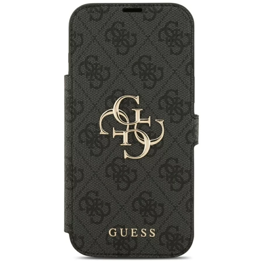 Etui Guess Book 4G Metal Logo na iPhone 18 Pro Max / 17 Pro Max - czarne
