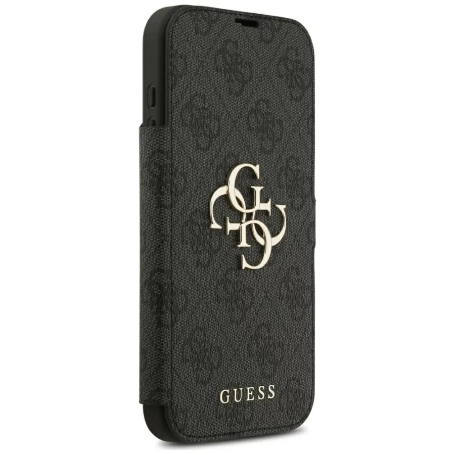 Etui Guess Book 4G Metal Logo na iPhone 18 Pro Max / 17 Pro Max - czarne