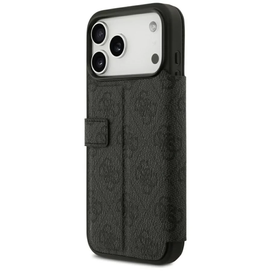Etui Guess Book 4G Metal Logo na iPhone 18 Pro Max / 17 Pro Max - czarne