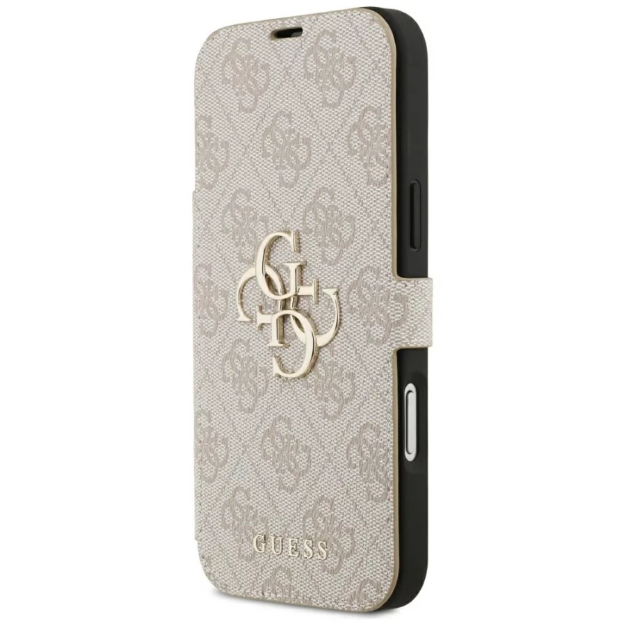 Etui Guess Book 4G Metal Logo na iPhone 18 Pro Max / 17 Pro Max - różowe