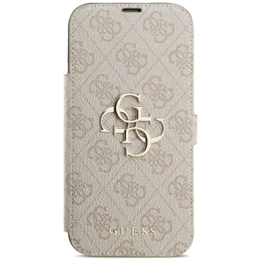 Etui Guess Book 4G Metal Logo na iPhone 18 Pro Max / 17 Pro Max - różowe