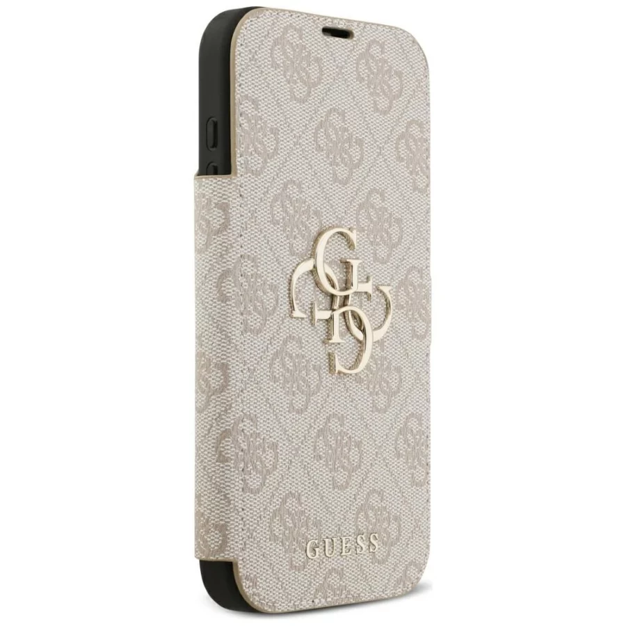 Etui Guess Book 4G Metal Logo na iPhone 18 Pro Max / 17 Pro Max - różowe