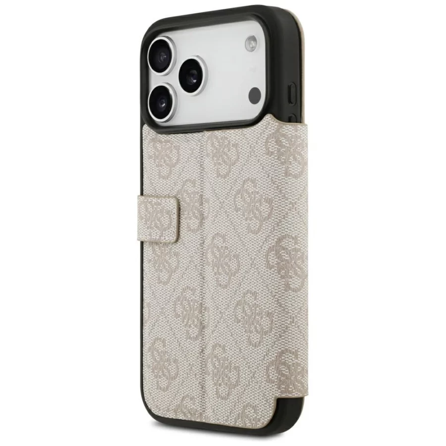 Etui Guess Book 4G Metal Logo na iPhone 18 Pro Max / 17 Pro Max - różowe