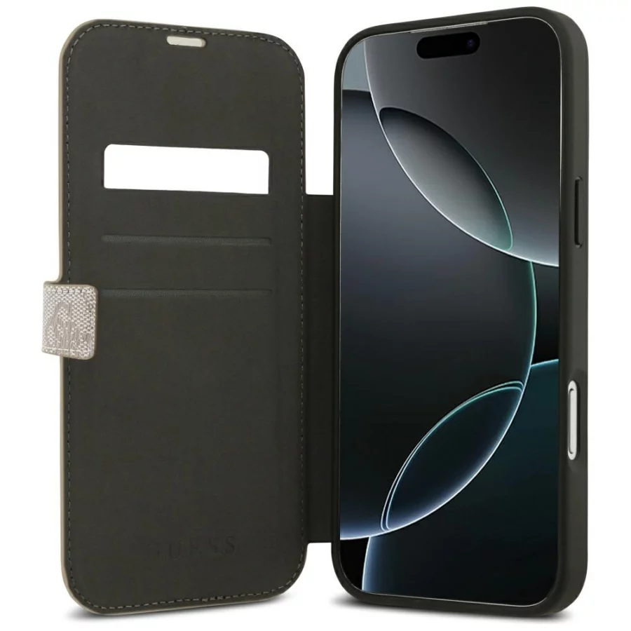Etui Guess Book 4G Metal Logo na iPhone 18 Pro Max / 17 Pro Max - różowe