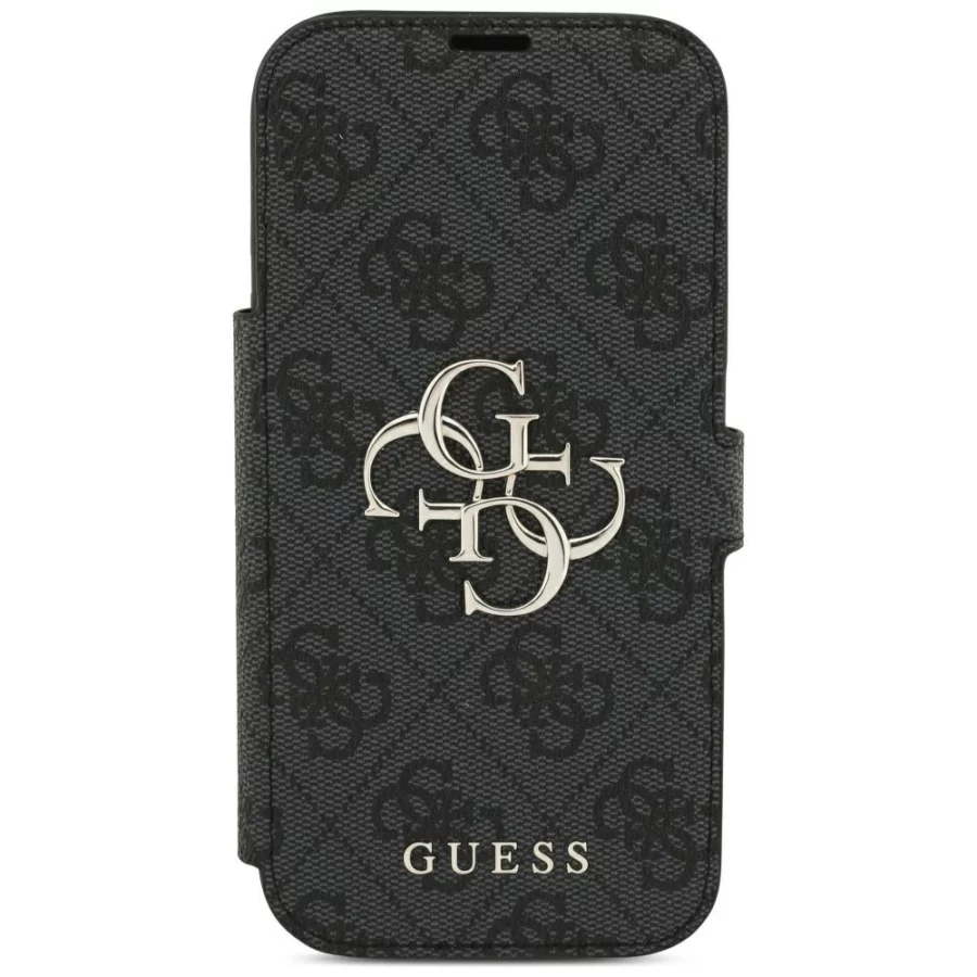 Etui Guess Book 4G Metal Logo na iPhone 18 Pro / 17 Pro - czarne
